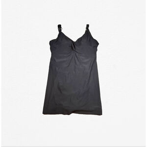 Women's Azur Collection Tankini Swimdress Size 4X Black